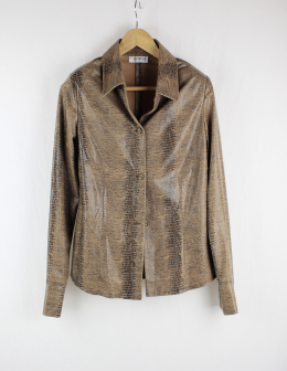 chaqueta/sobre camisa animal print vestirclub