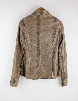 chaqueta/sobre camisa animal print vestirclub