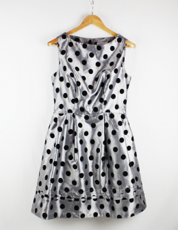 vestido lunares satinado mademoiselle r