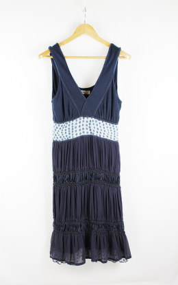 vestido seda victorio y lucchino