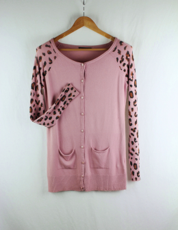 chaqueta larga animal print intrama