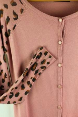chaqueta larga animal print intrama