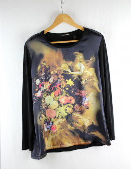 camiseta 2 tejidos punto roma