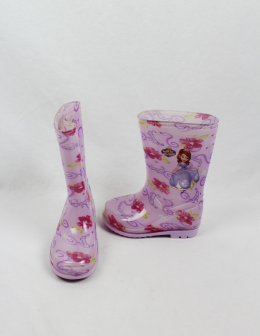 botas agua niña princesa sofia