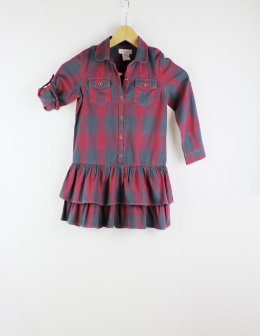 vestido niña tartan la redoute