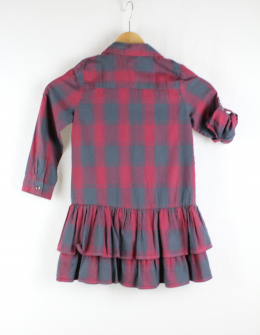 vestido niña tartan la redoute