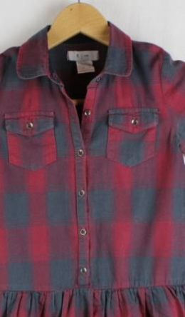 vestido niña tartan la redoute