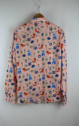 Camisa rayas estampada