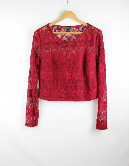 blusa encaje forever21
