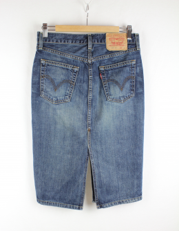 falda lapiz denim levis