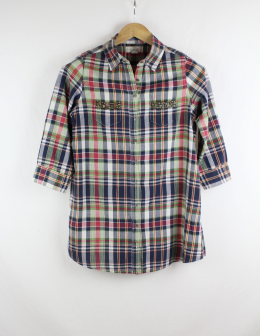 camisa tartan basics casual by sfera