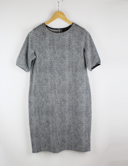 vestido animal print cortefiel
