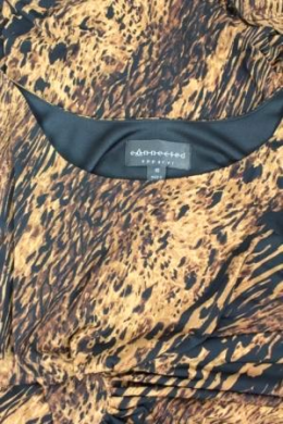 vestido animal print connected apparel