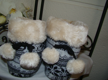 Botines de lana para estar por casa