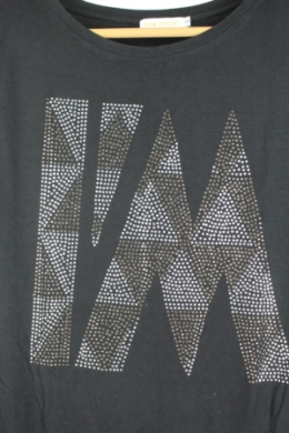 camiseta strass pink studio l