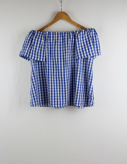 blusa cuadros topshop 42-44