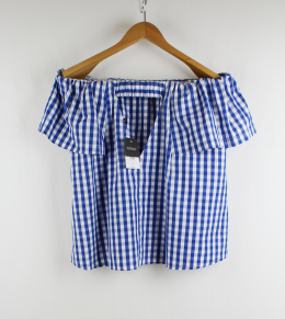 blusa cuadros topshop 42-44