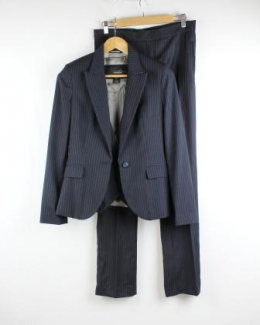 blazer rayas mango 38