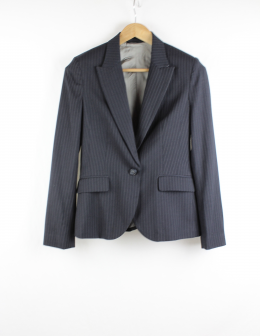 blazer rayas mango 38