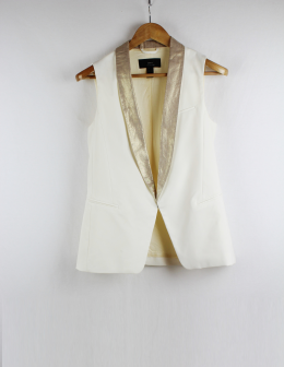 blazer sin mangas mango m