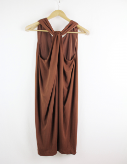 vestido nudo mango l