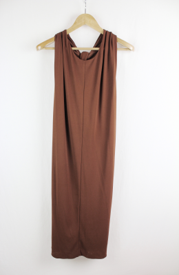 vestido nudo mango l