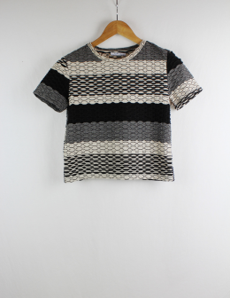 camiseta texturas zara m