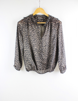 blusa animal print zara m