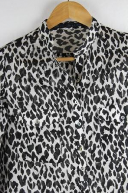 camisa animal print zara m