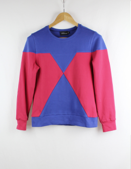 sudadera bicolor