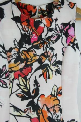 vestido estampado mango xs