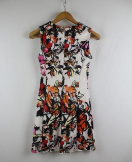 vestido estampado mango xs