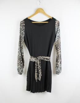 vestido animal print denny rose m