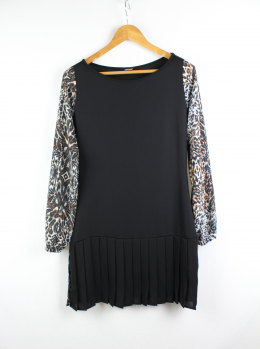vestido animal print denny rose m