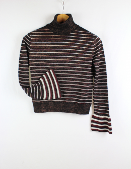 jersey cuello alto rayas mango s