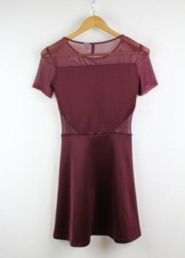 vestido transparencias hym