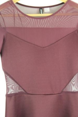 vestido transparencias hym