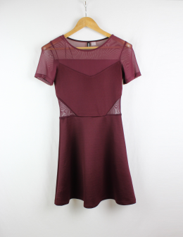 vestido transparencias hym