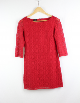 vestido guipur blanco xs