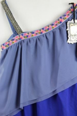 vestido asimetrico custo lowxury m