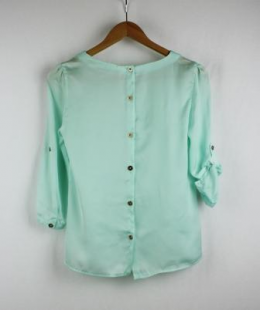 blusa satinada blanco m