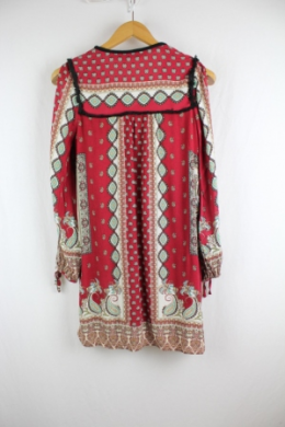 vestido boho bershka s