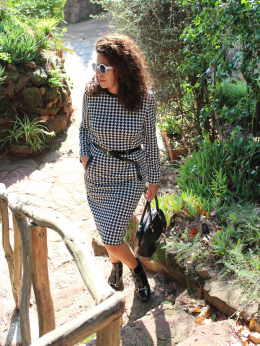 Vestido pata de gallo asos L/40