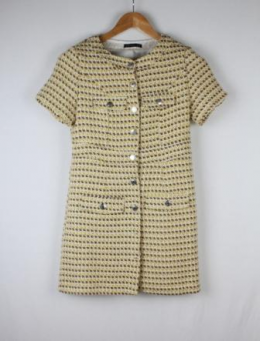 vestido tweed