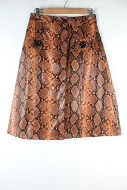 falda efecto piel animal print