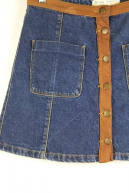 falda denim bershka l