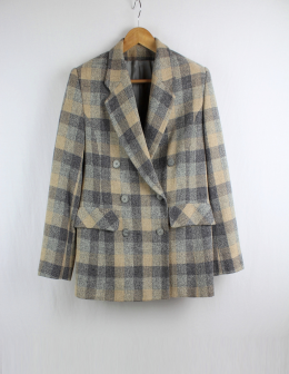 blazer lana tartan trigolimpio 42