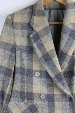 blazer lana tartan trigolimpio 42