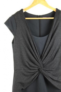vestido drapeado violeta by mango M/L 40/42