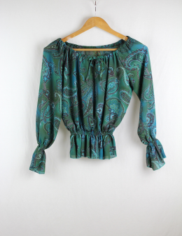 blusa gasa paisley m/l